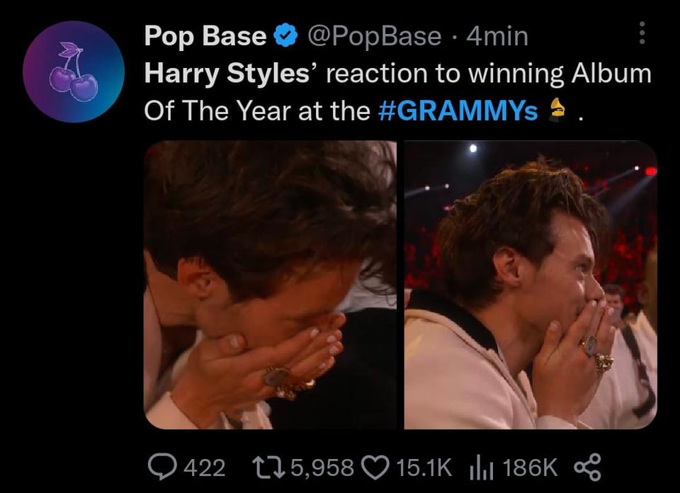 Bad Bunny perdió la categoría de 'Mejor Álbum del Año' en los Premios Grammy ante Harry Styles