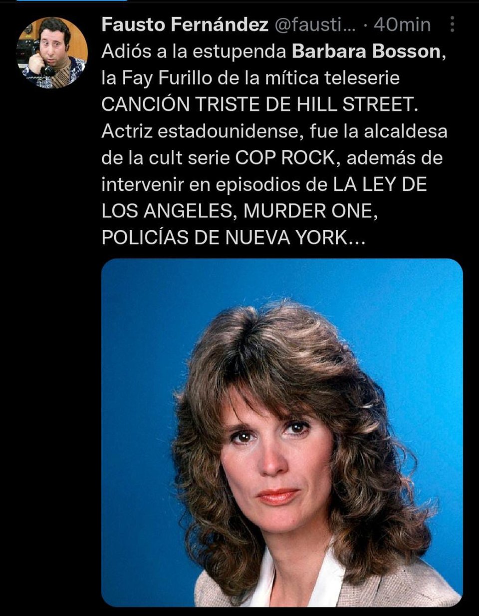 Se desconoce cuales fueron las causas de la muerte de la actriz