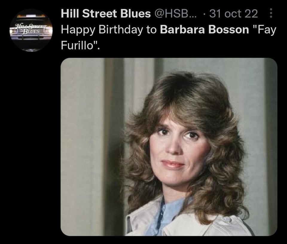 Muere Barbara Bosson el pasado sábado en la ciudad de Los Ángeles
