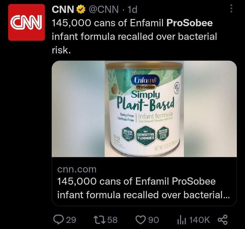The British company assures that it is a preventive measure since in the tests there were no signs of the bacteria