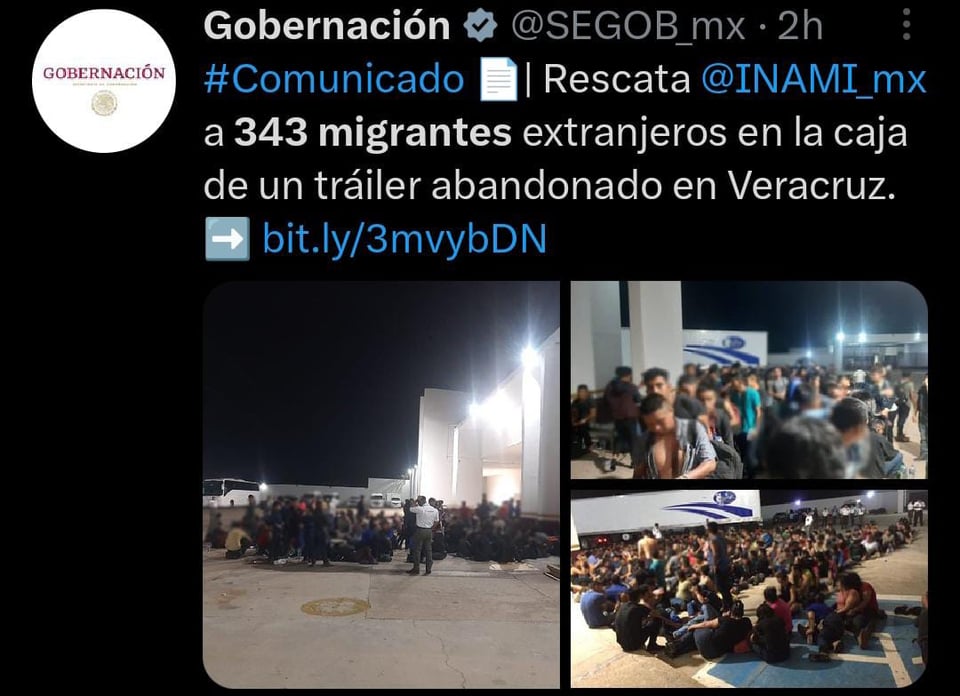 Las autoridades encontraron el tráiler al sureste del país mexicano
