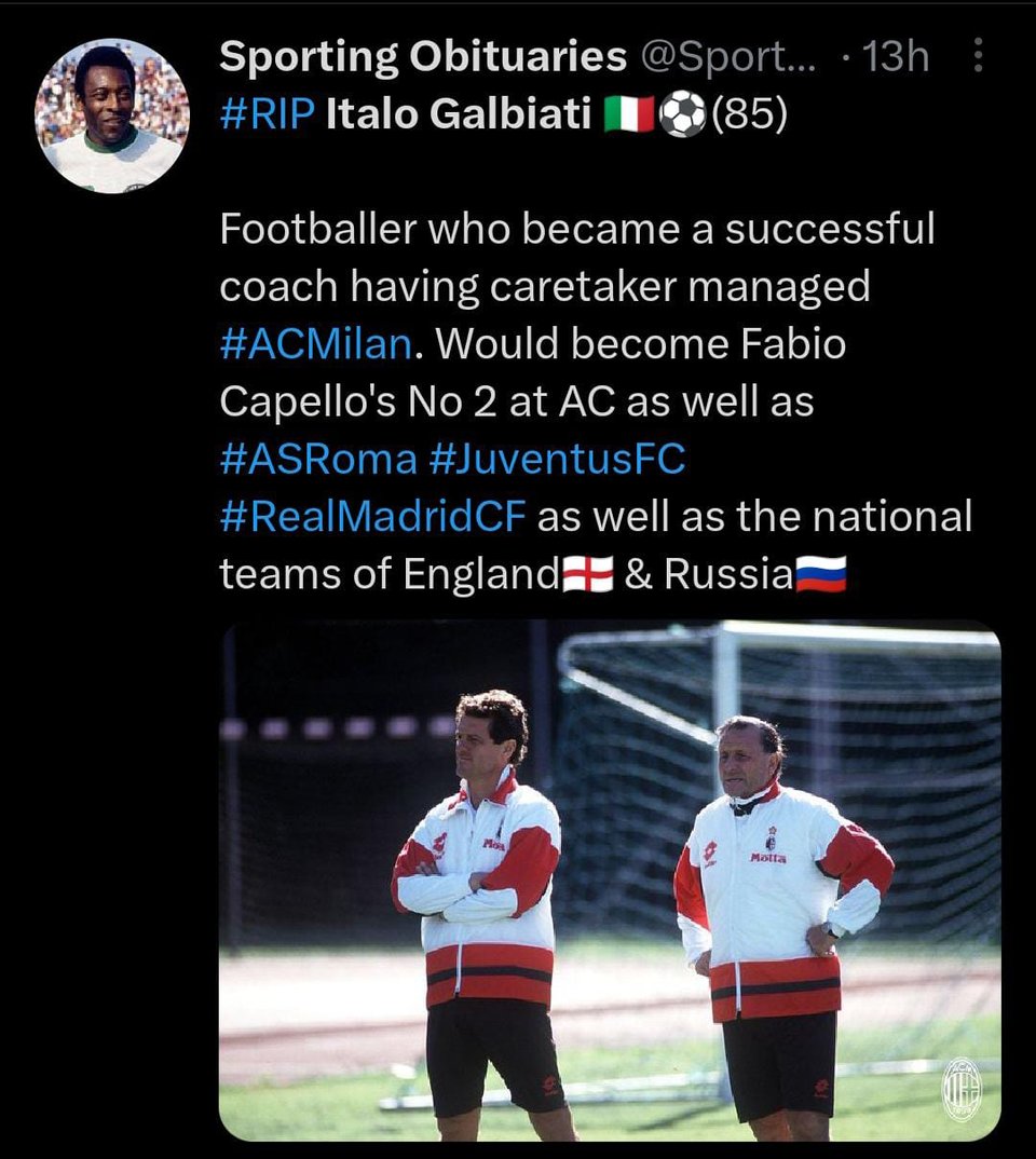 Trabajó junto a Capello en múltiples equipos