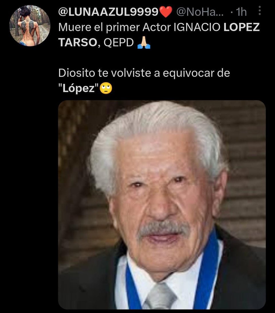 ¿De qué murió el actor mexicano Ignacio López Tarso?