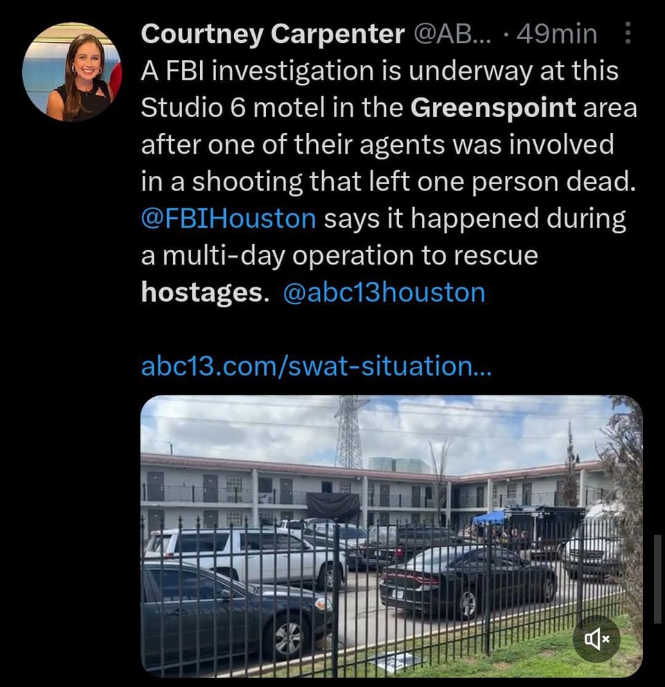 Departamento del FBI se encuentra en la escena investigando el tiroteo