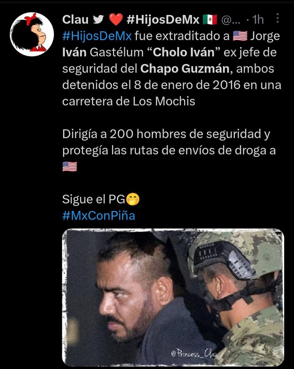 Promovió un amparo para evitar su extradición, sin embargo fue entregado a las autoridades de EEUU