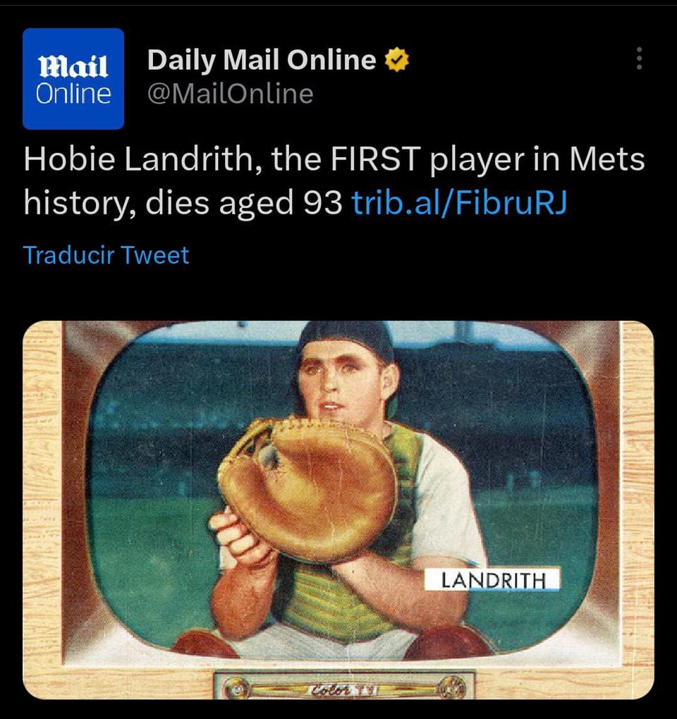 Former baseball player Hobie Landrith dies at 93