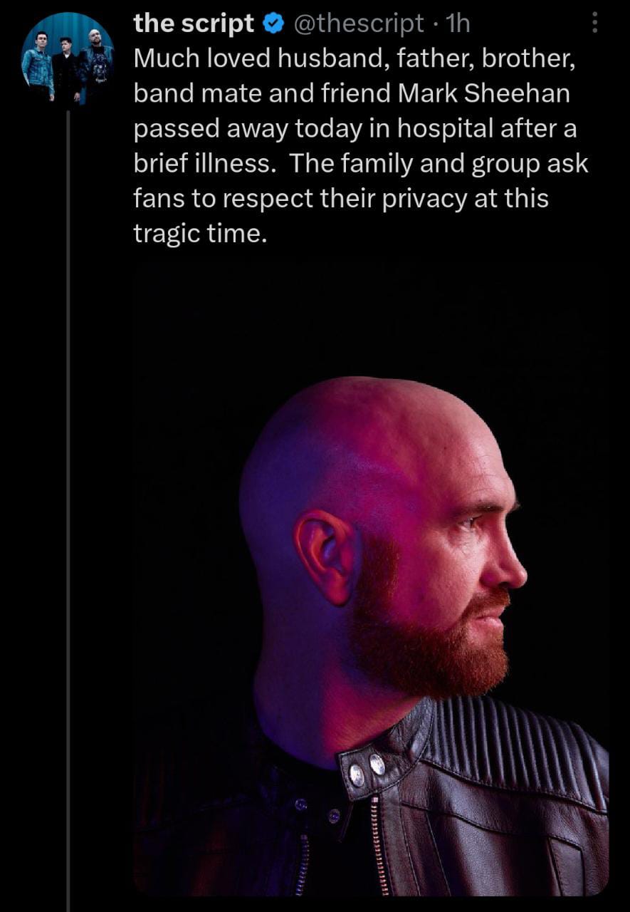 Muere el guitarrista Mark Sheehan y la banda confirma la noticia
