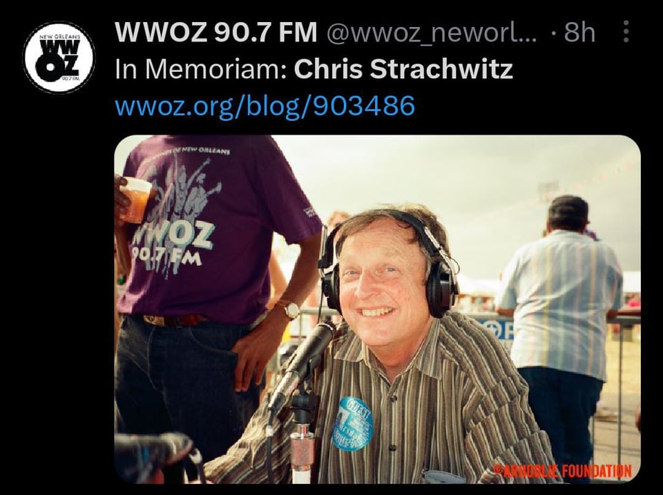 Muere el compositor Chris Strachwitz a los 91 años