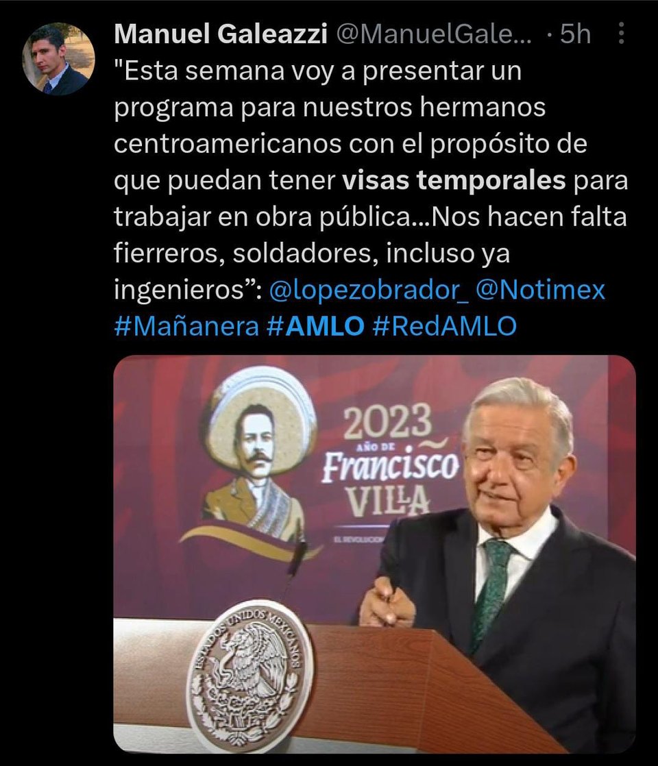 Mexico will give temporary visas so that Central Americans can work in the country