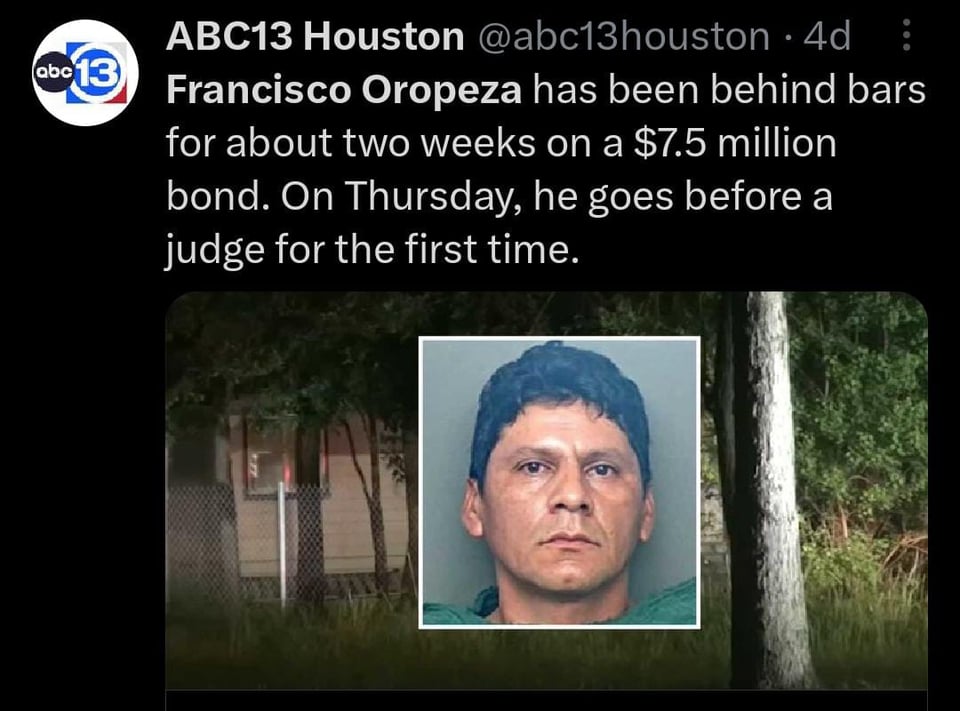 The murderer faces the law