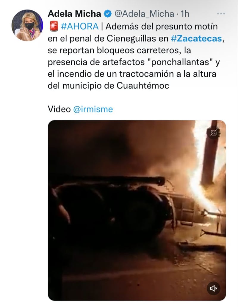 "Nos indigna y nos suma al desesperado reclamo de paz de Zacatecas"