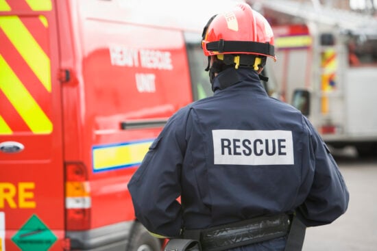bombero, protección civil, pequeña, salvar, juego mecánico