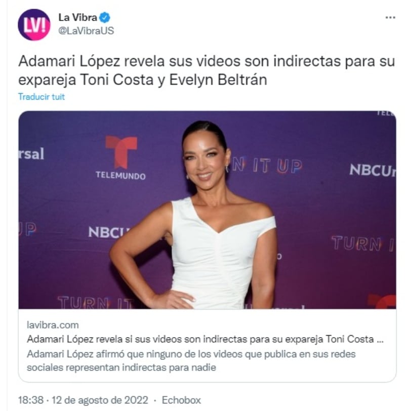 Adamari López dice la verdad sobre sus indirectas