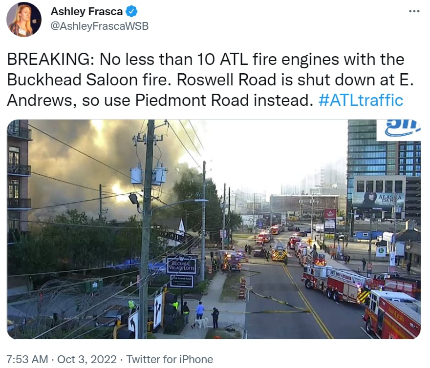 Incendio restaurante Atlanta