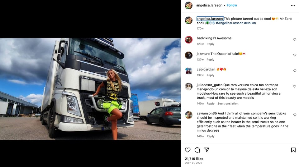 Angelica the truck driver, sexy trucker, cargo truck, Motor, MundoNOW
