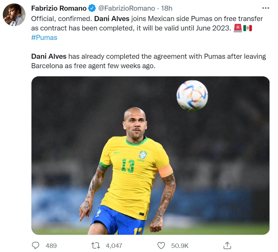 Nuevo jugador Pumas