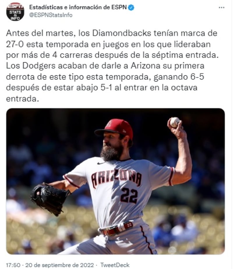 Los Ángeles vs Arizona, segundo juego de la serie
