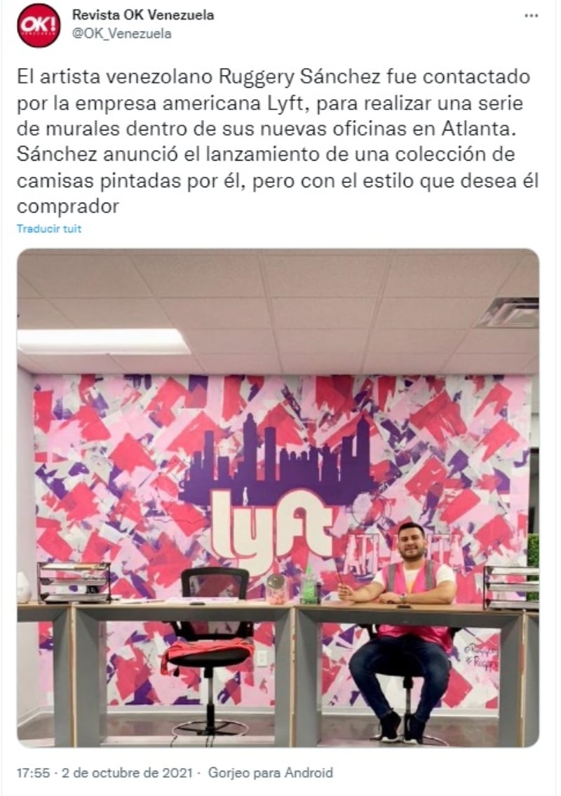 Fue llamado por la empresa Lyft