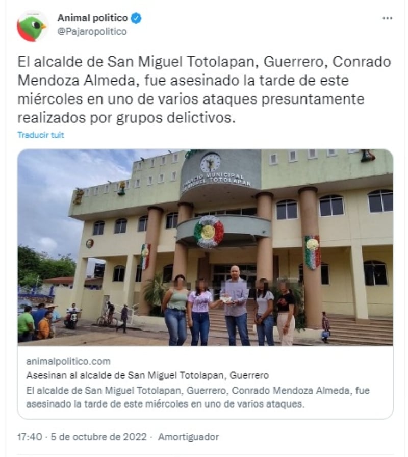Acribillaron a su familia