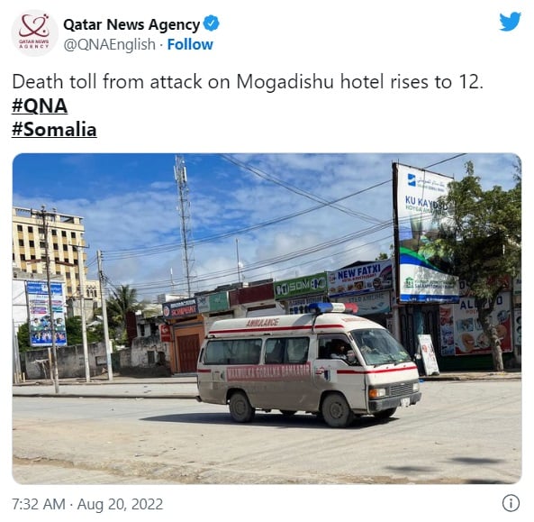 muertos ataque hotel Somalia
