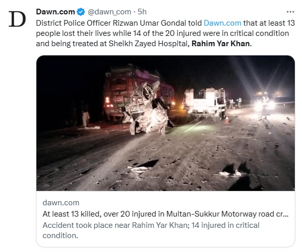 Autobús accidente Pakistán