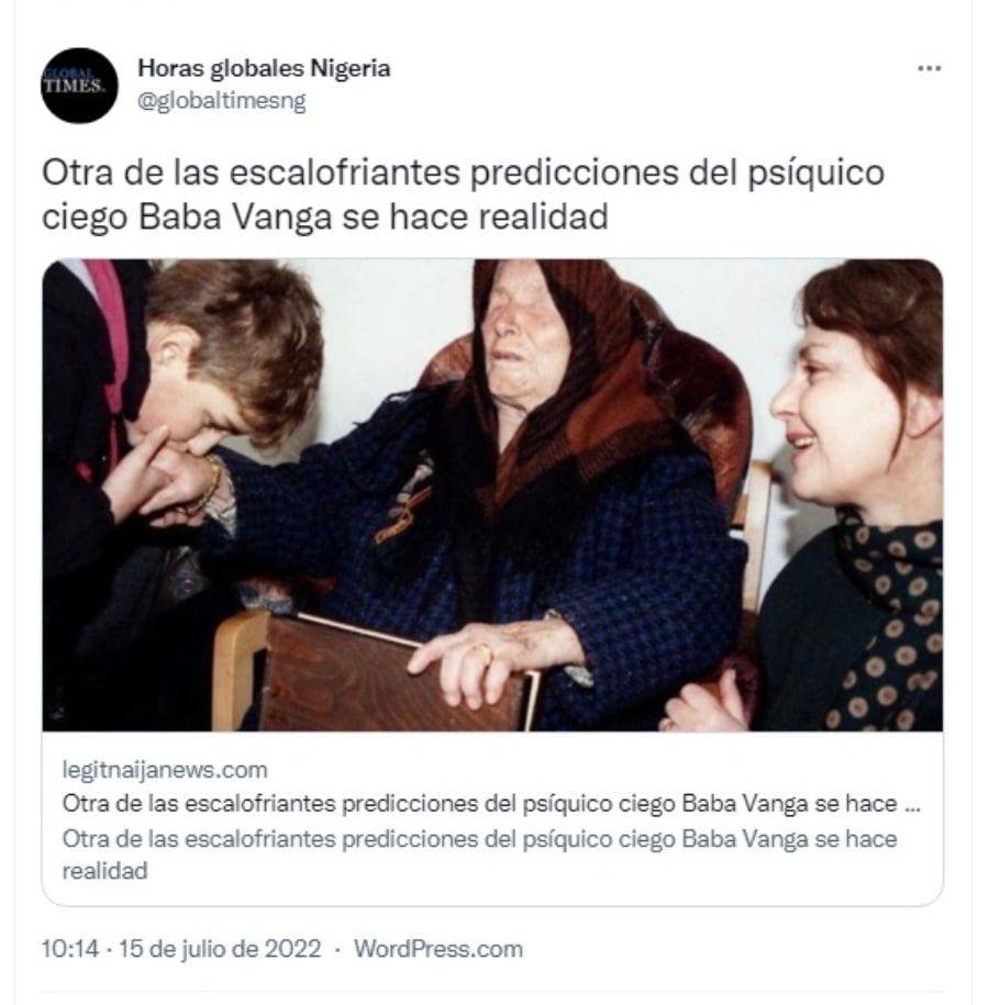 Predicción cumplida Baba Vanga: ¿Se cumplirá todo lo dicho?