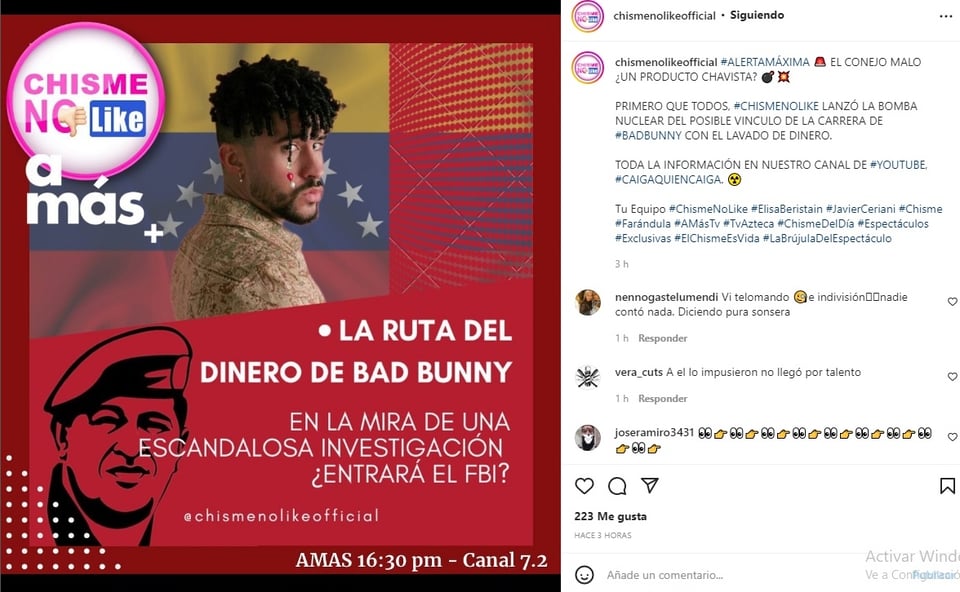 Bad Bunny chavismo: Is your fortune from money laundering?