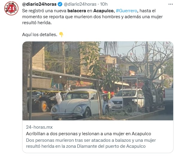 Tiroteo Acapulco muertos
