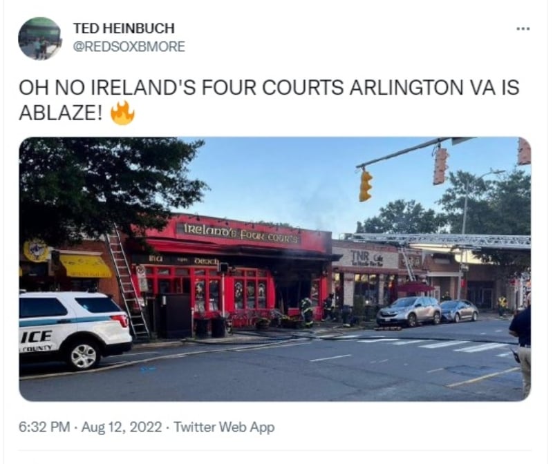 Fuerte accidente en el bar Four Courts