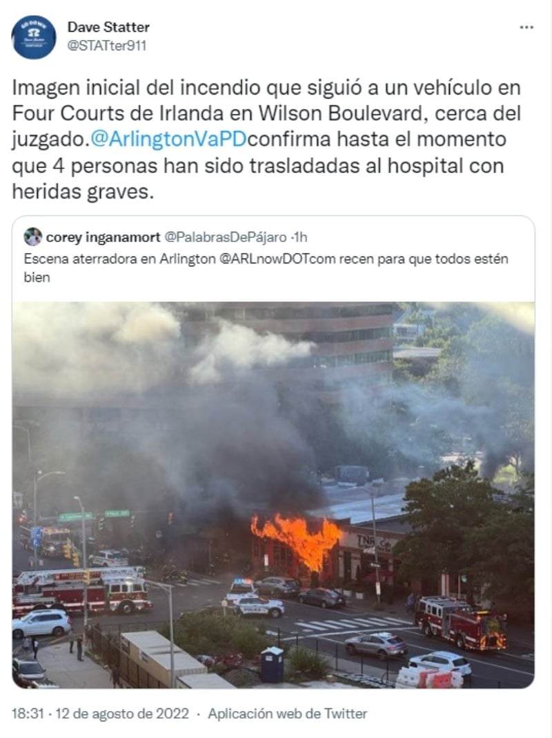 Accidente bar Four Courts: Reportan múltiples heridos