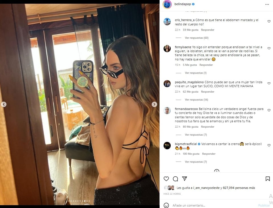 Belinda poses miniskirt: Takes off her underwear