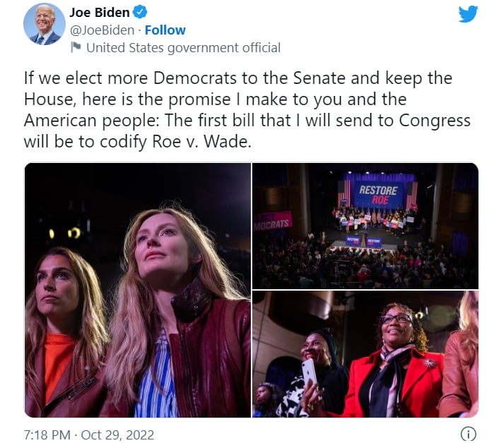 Biden votes early in the midterms