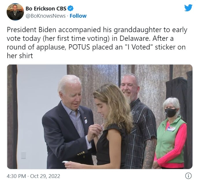 Biden votes early in the midterms