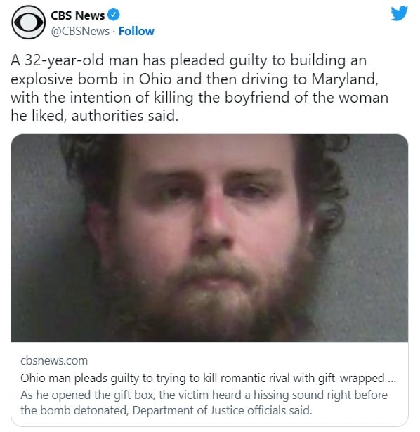 Ohio man sends woman boyfriend bombshell