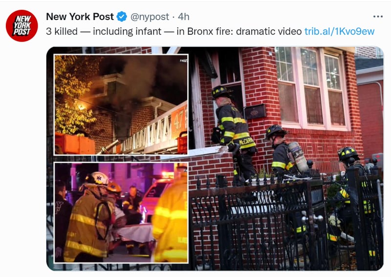 Bronx fire dead