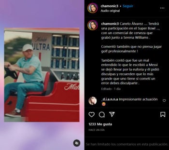 Canelo aparece manejando un carro de golf para el comercial del Super Bowl