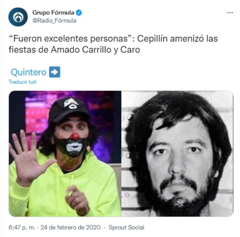 Caro Quintero y su 'vínculo' con Cepillín