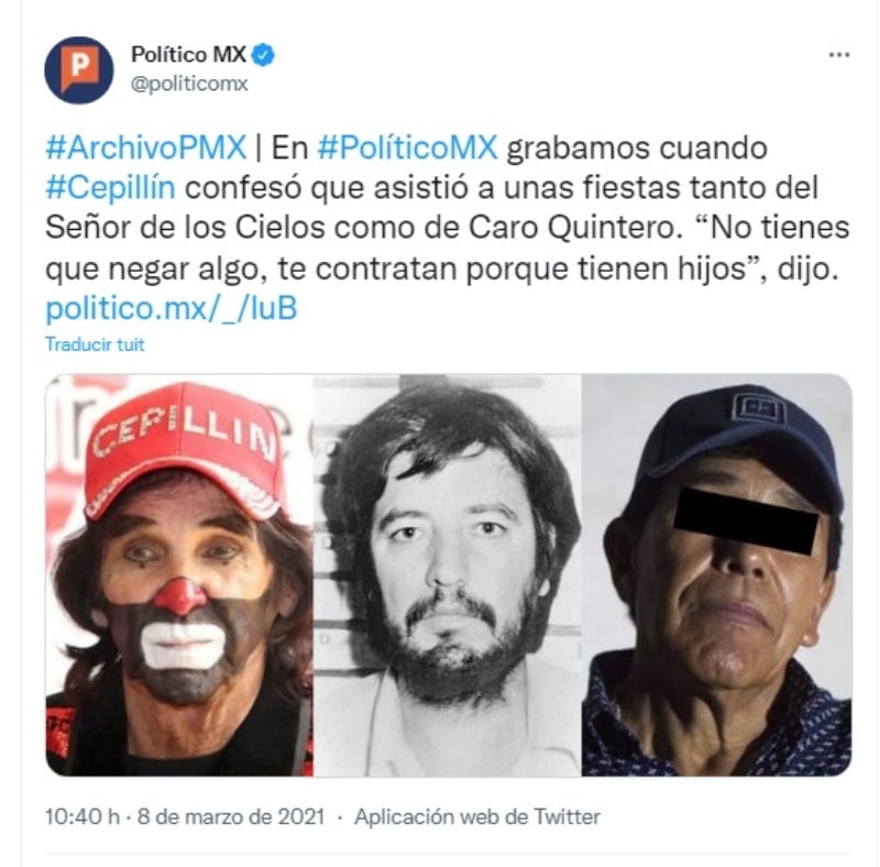 "Tú vas, tú cobras y a la hora que llegas actúas"