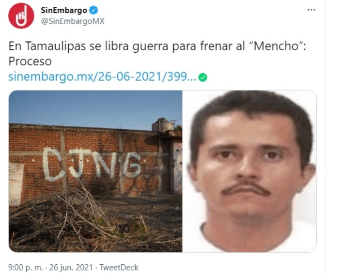 Turkish Mafia Threat Against CJNG Leader Mencho