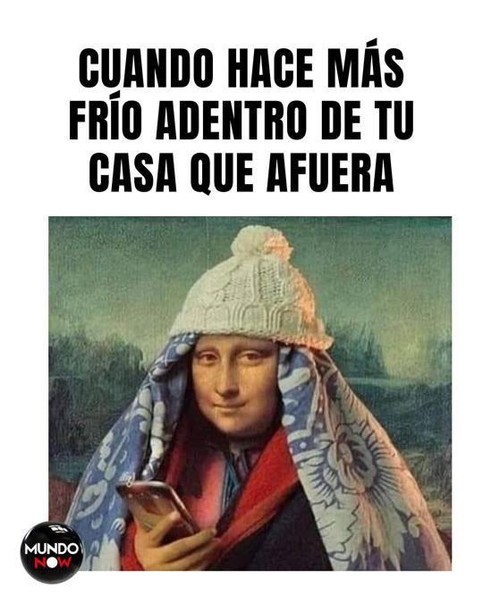Frío, Mona Lisa, casa, interior, memes