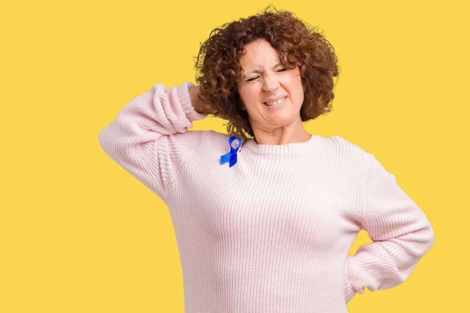 Woman feeling sick