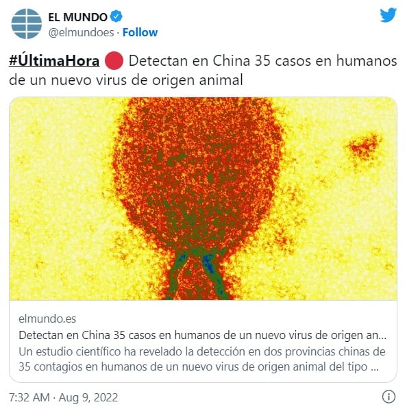 China warns of new Langya virus