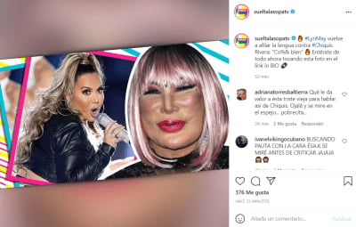 Chiquis wanted to 'be funny' with her exaggerated and disfigured mouth and they tell her that she actually has it 