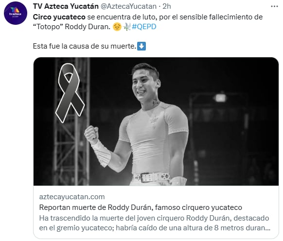 Muere circo Estados Unidos