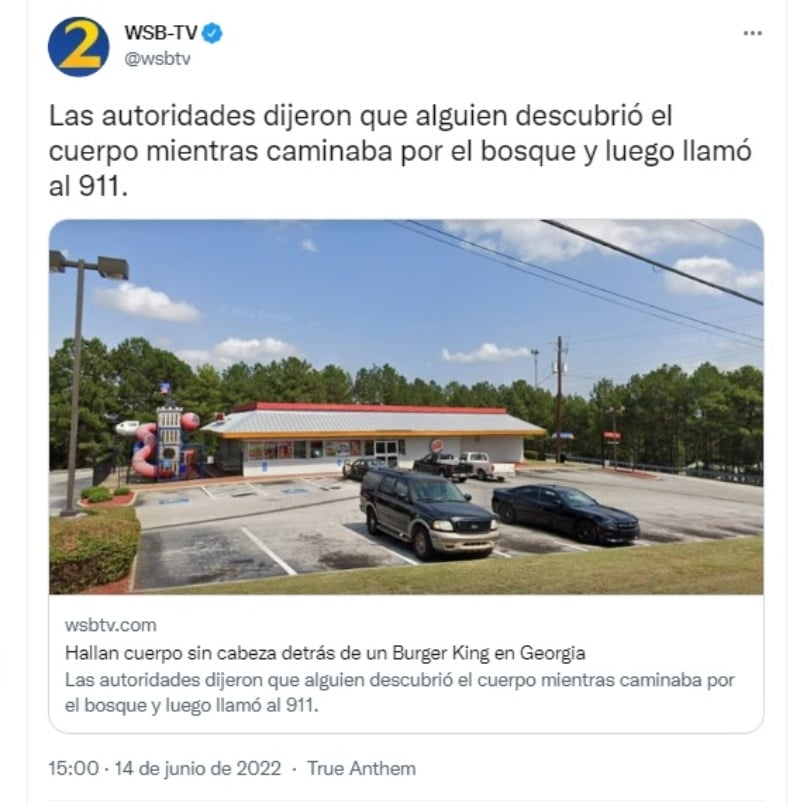 "Este cuerpo ha estado aquí por mucho tiempo"