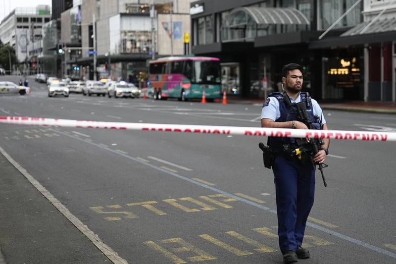 The suspect detonated his weapon at random.