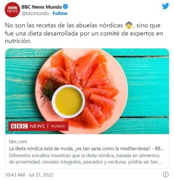¿En qué se basa la dieta nórdica que está de moda?