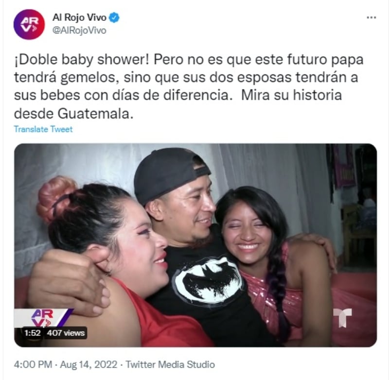 Double Daddy Baby Shower: He Has Two Wives