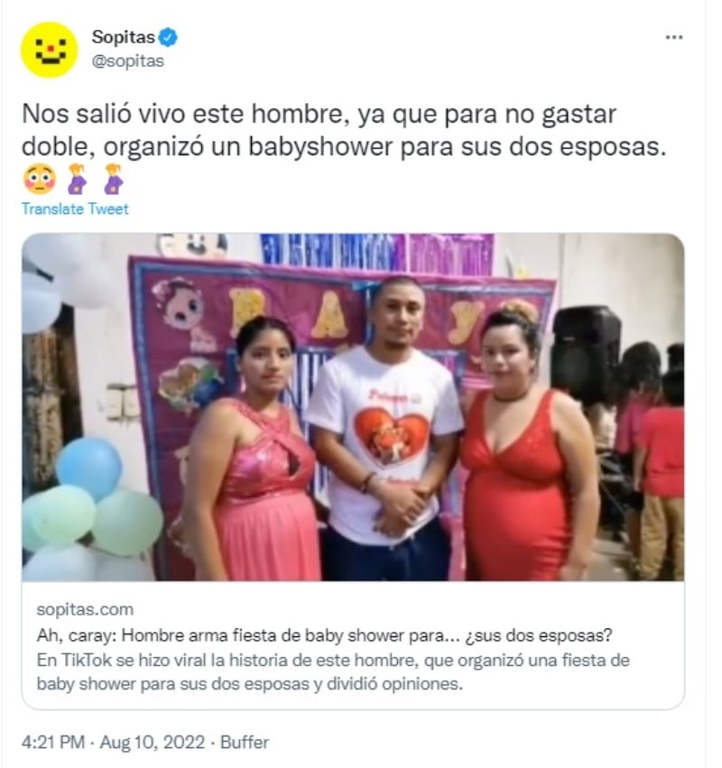 Dad celebrates double Baby Shower