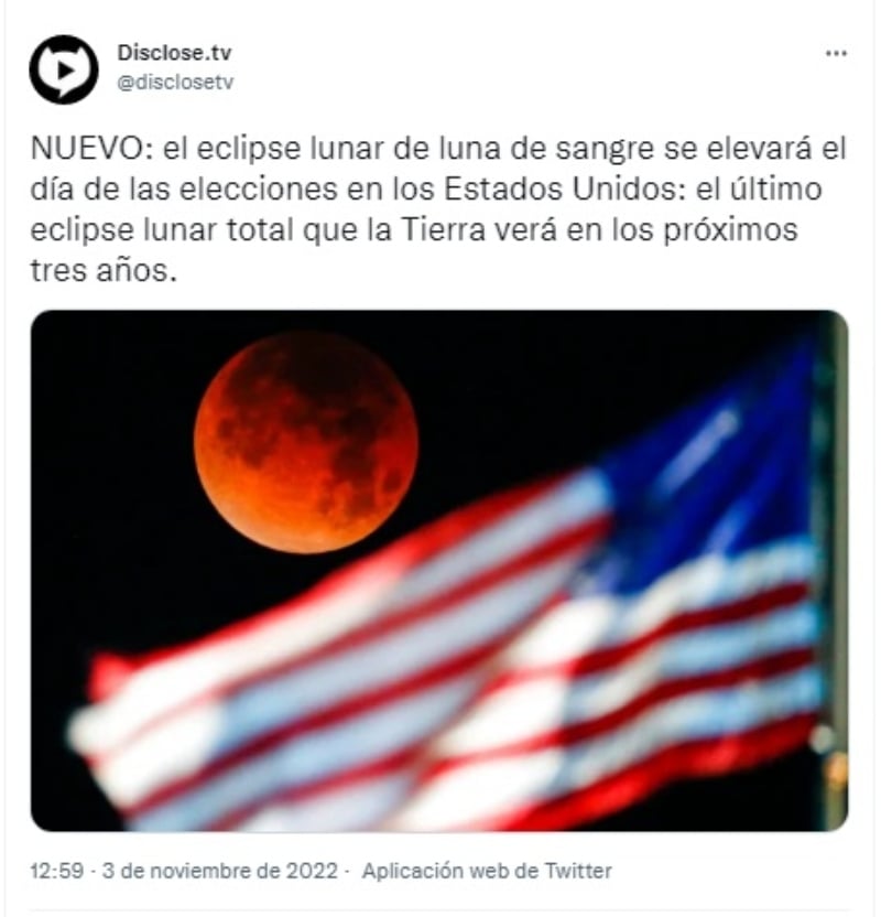 Eclipse lunar elecciones: Único fenómeno en años